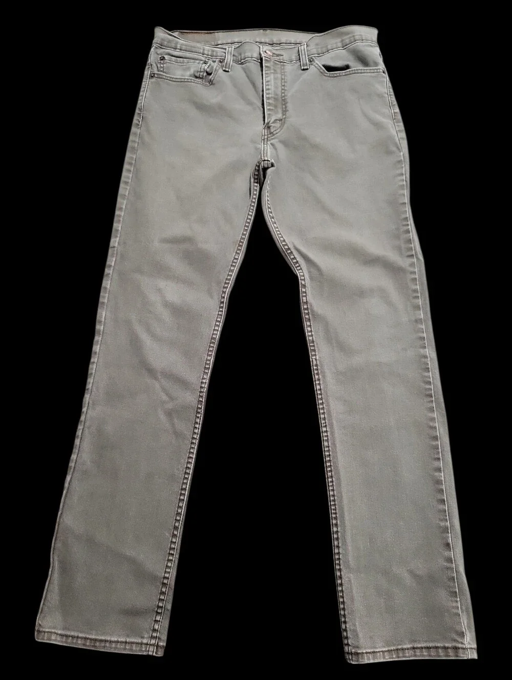 Levi’s Men’s Gray/Brown 511 Slim Fit Stretch Denim Jeans Low Rise 5-Pocket 36×34